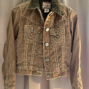 True Religion Corduroy Fleece Jacket - Small